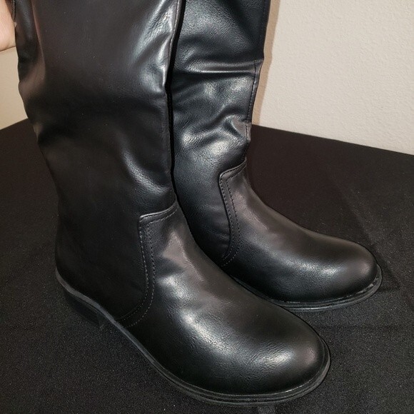 ARIZONA Black faux leather boots - Picture 4 of 8